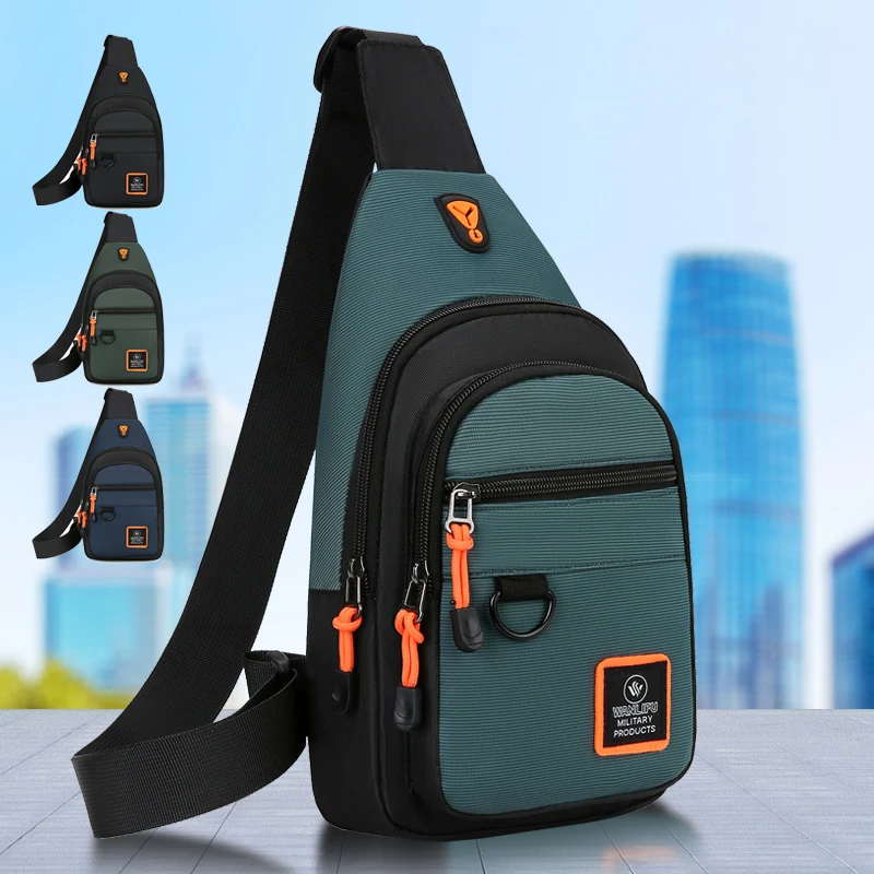 새로운 남성용 가슴 가방 남성용 레저 야외 하이킹 자전 - Cycling Gear Travel Bag 리뷰 및 가격