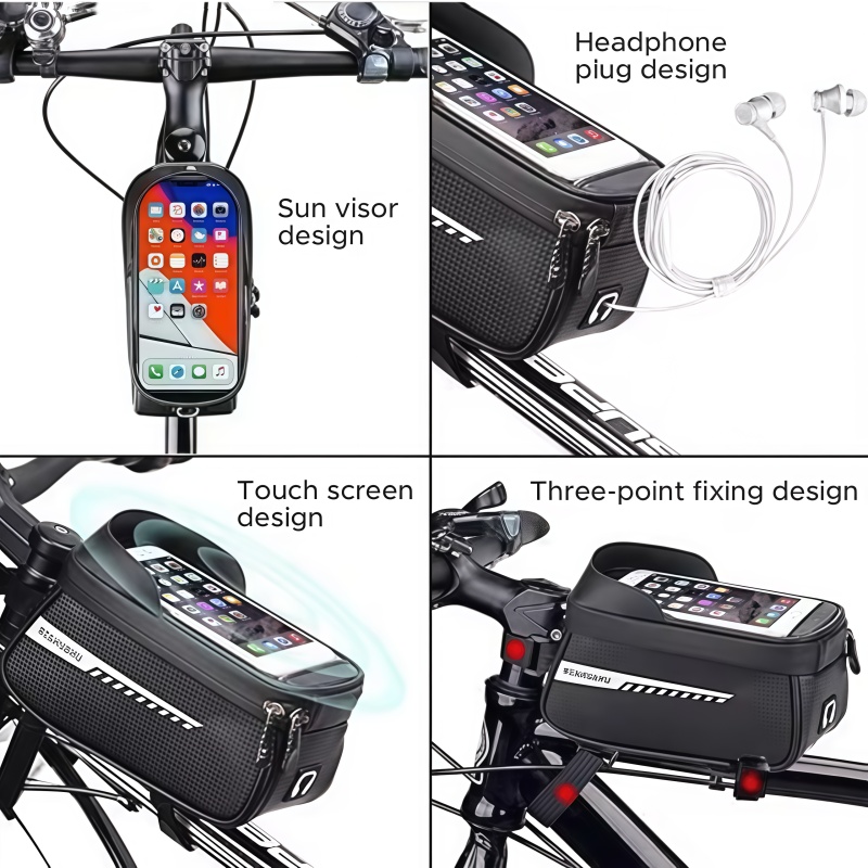 방수 선 바이저 터치 스크린 자전거 프레임 프론트 튜브 - Cycling Gear Travel Bag 리뷰 및 가격