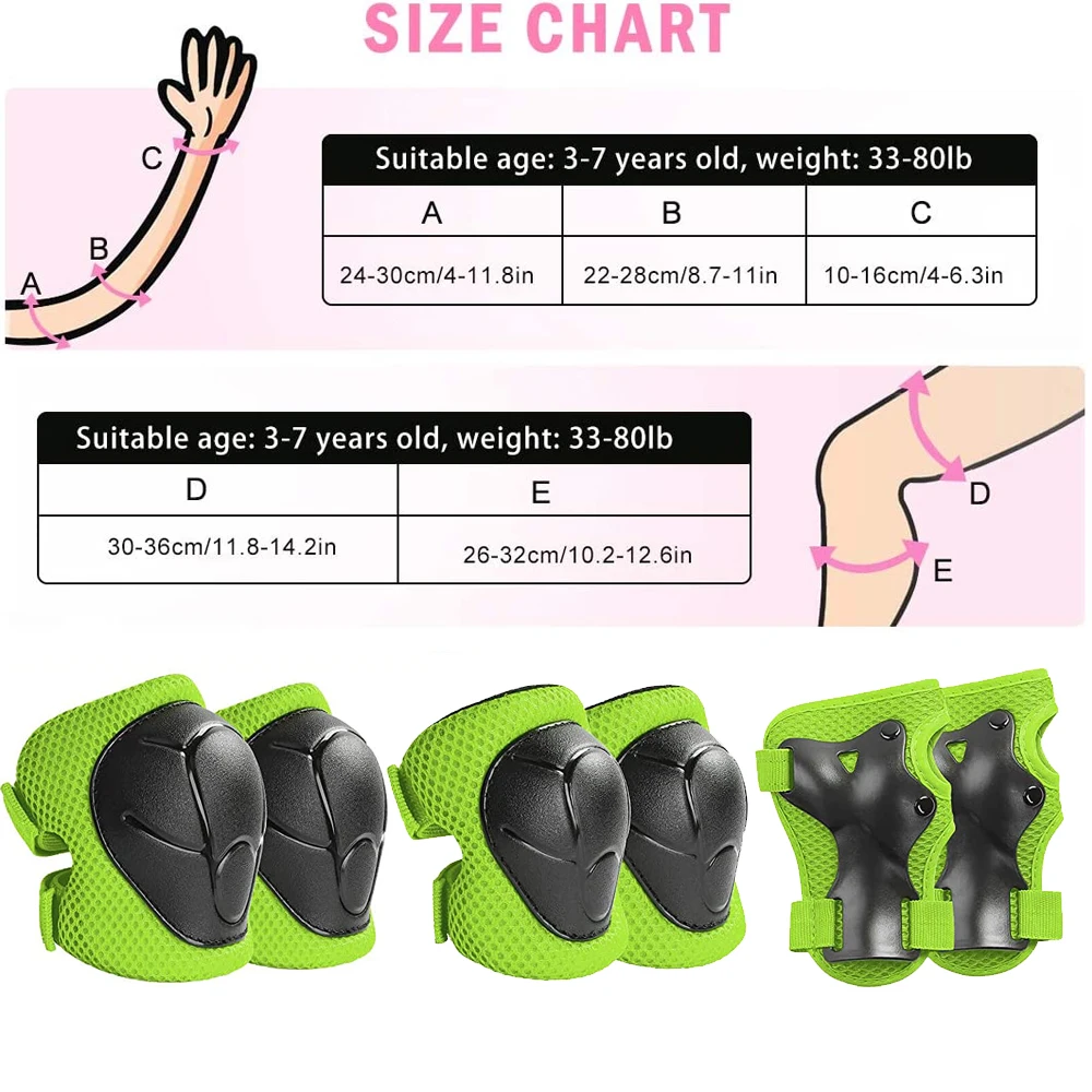 어린이 무릎 보호대와 팔꿈치 보호대 유아 보호 장비 세 - Cycling Protective Gear For Kids 리뷰 및 가격