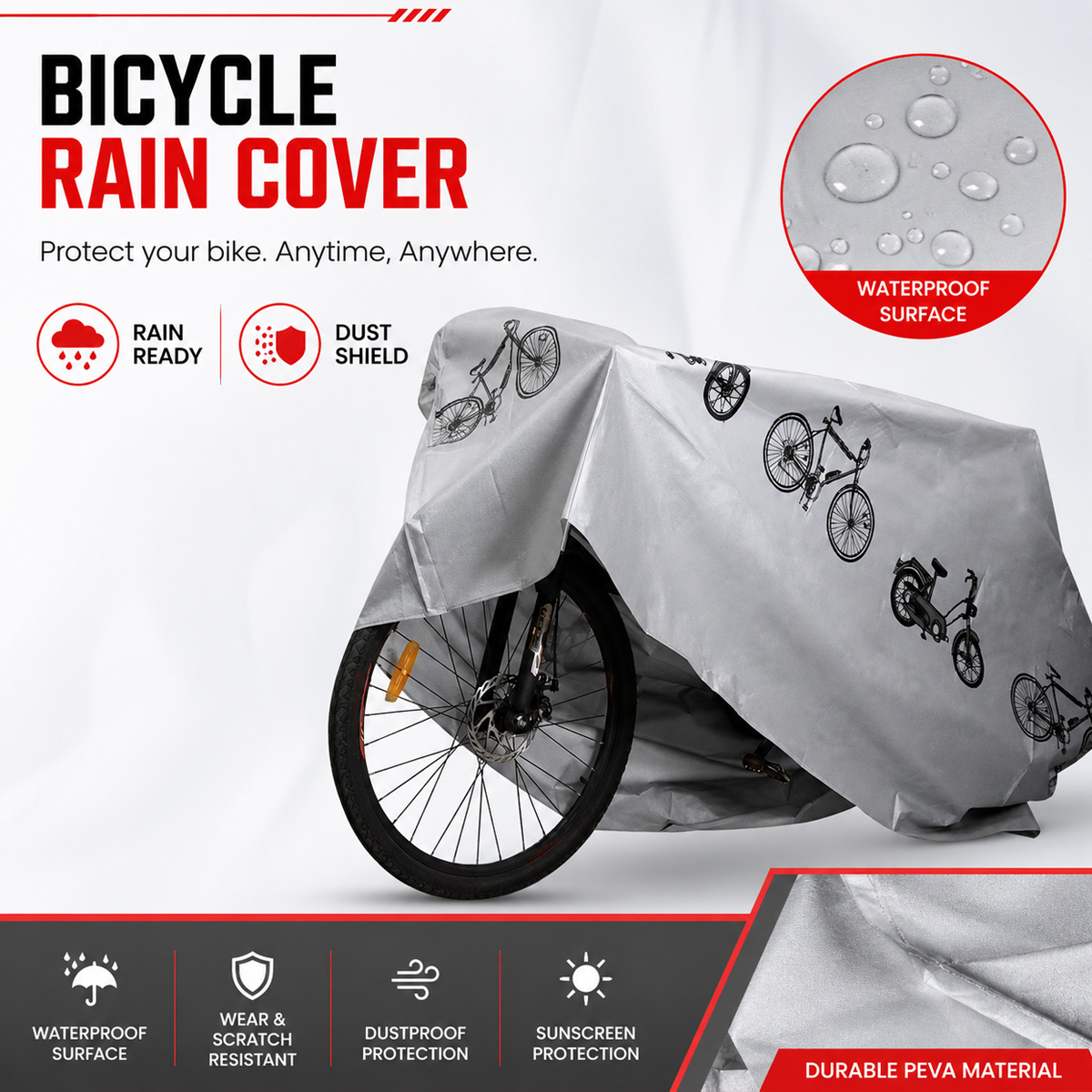 PINMOAP 범용 자전거 레인 커버 방수 야외 자전거 - Cycling Gear Travel Bag 리뷰 및 가격