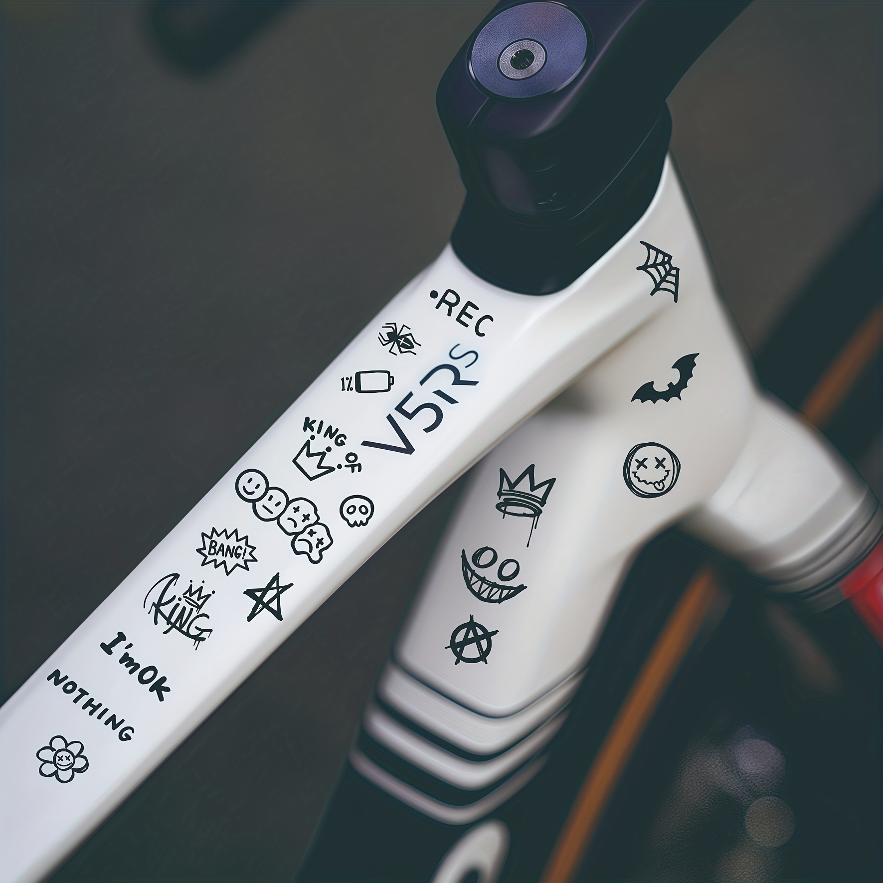 1세트 그래피티 애니메이션 심플 데코레이션 자전거 랙  - Cycling Gear Travel Bag 리뷰 및 가격