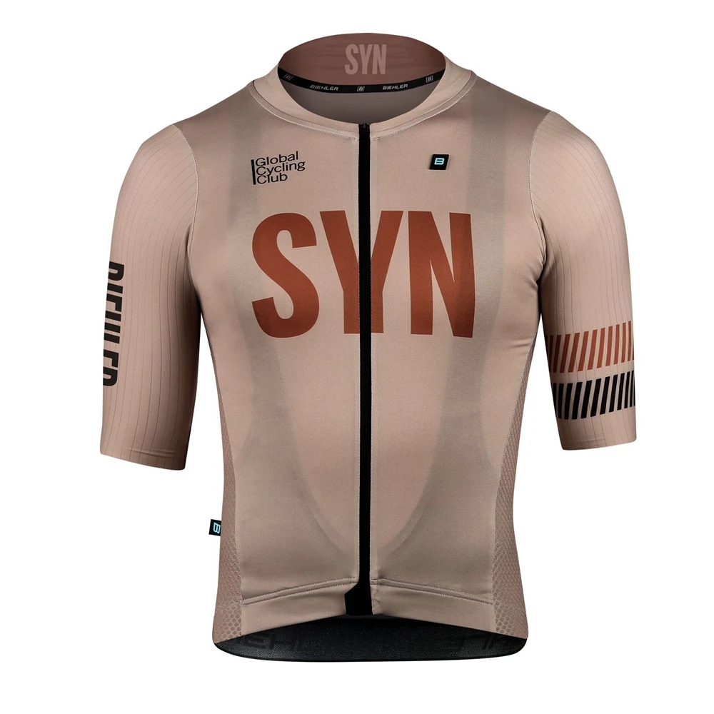 SYN 다크 브라운 남성용 반팔 사이클링 저지 및 턱받 - Cycling Gear Brands 리뷰 및 가격