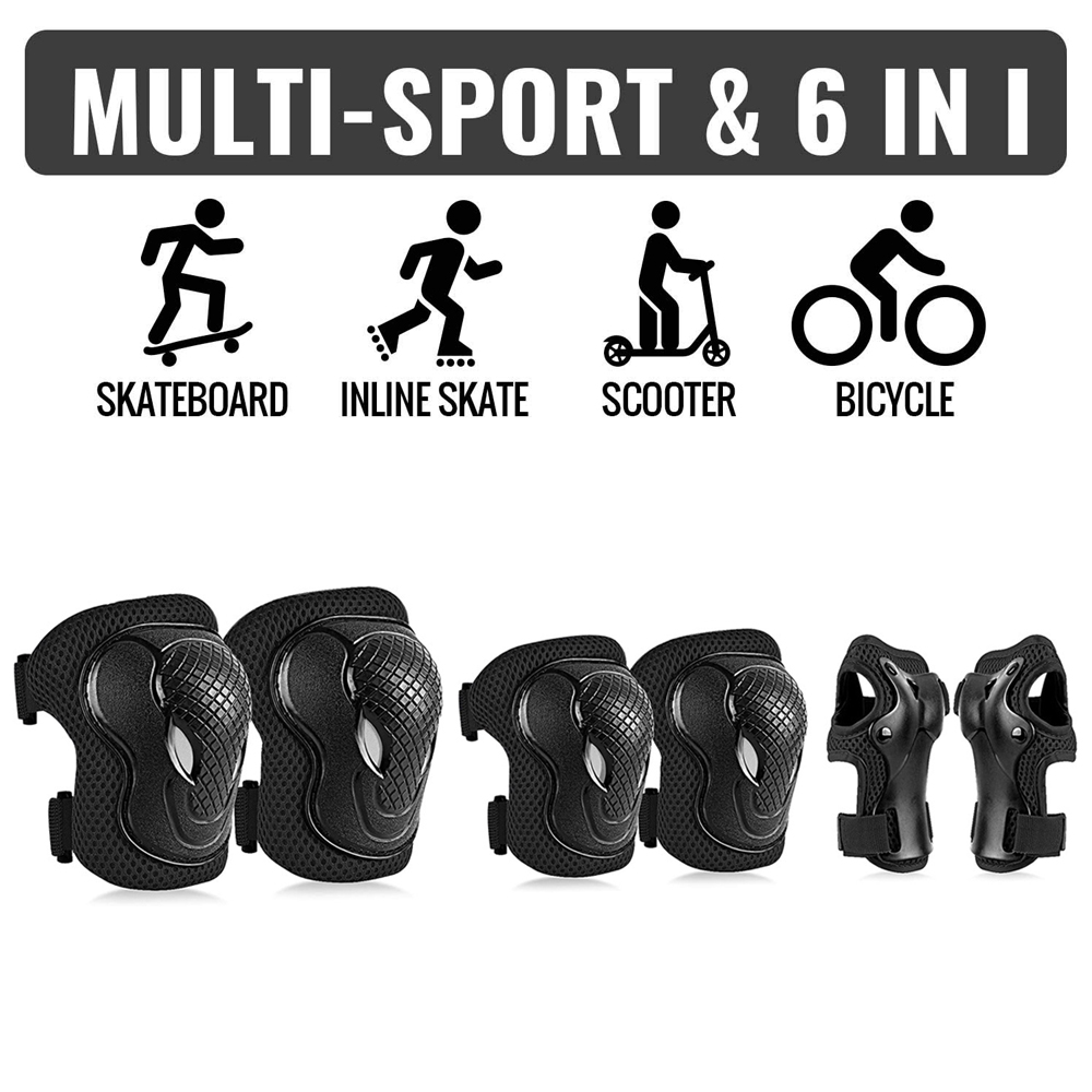 GOMOREON 6 개/대 어린이 안전 무릎 패드 팔꿈 - Cycling Protective Gear For Kids 리뷰 및 가격
