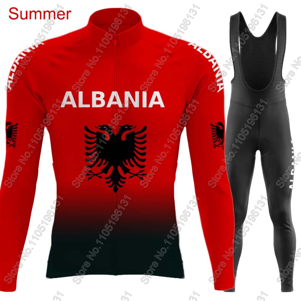 알바니아 국가대표팀 2026 사이클링 저지 세트 긴팔  - Cycling Gear Brands 리뷰 및 가격